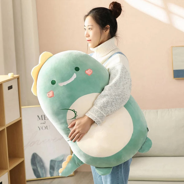Peluche Squishmallow dinosaure tout doux
