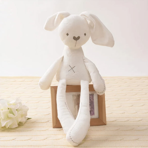 Peluche lapin douce et mignonne blanche ou rose