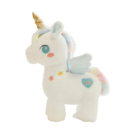 Peluche licorne féérique arc-en-ciel