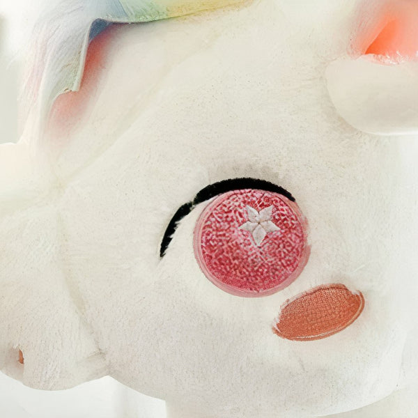 Peluche licorne féérique arc-en-ciel