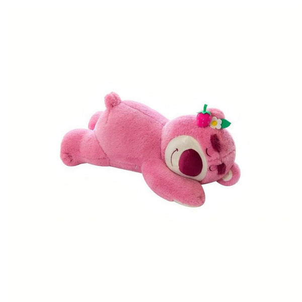 Peluche oreiller ours rose