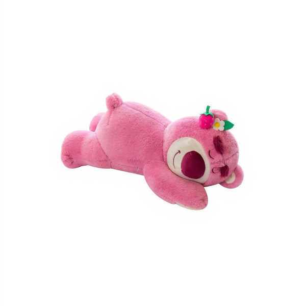 Peluche oreiller ours rose