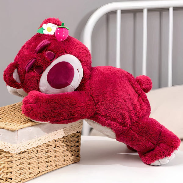 Peluche oreiller ours rose