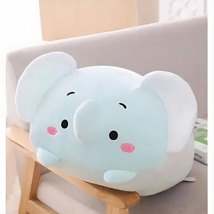 Peluche oreiller éléphant kawaii