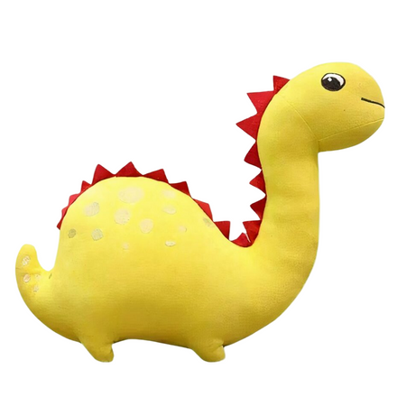 Peluche dinosaure rigolote jaune