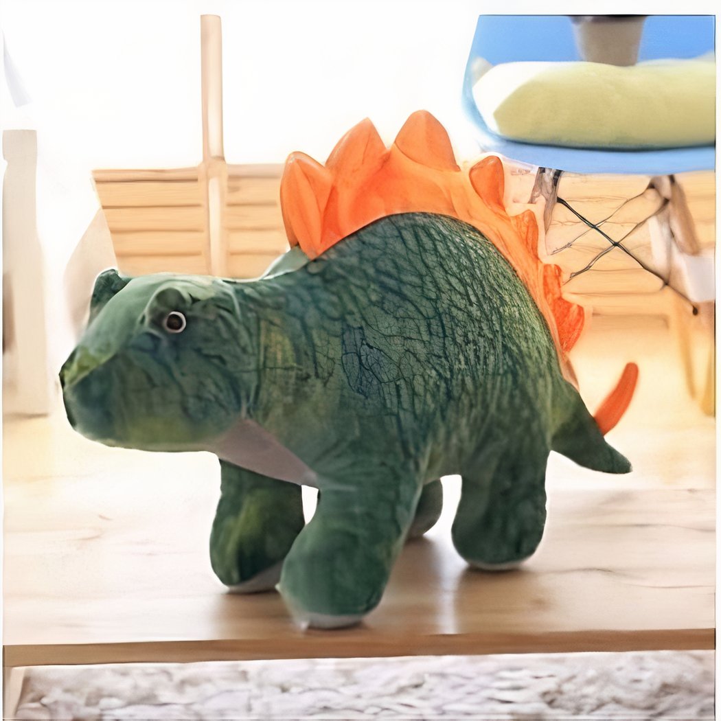 Peluche stégosaure vert