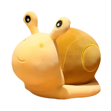 Peluche escargot avec coeur jaune