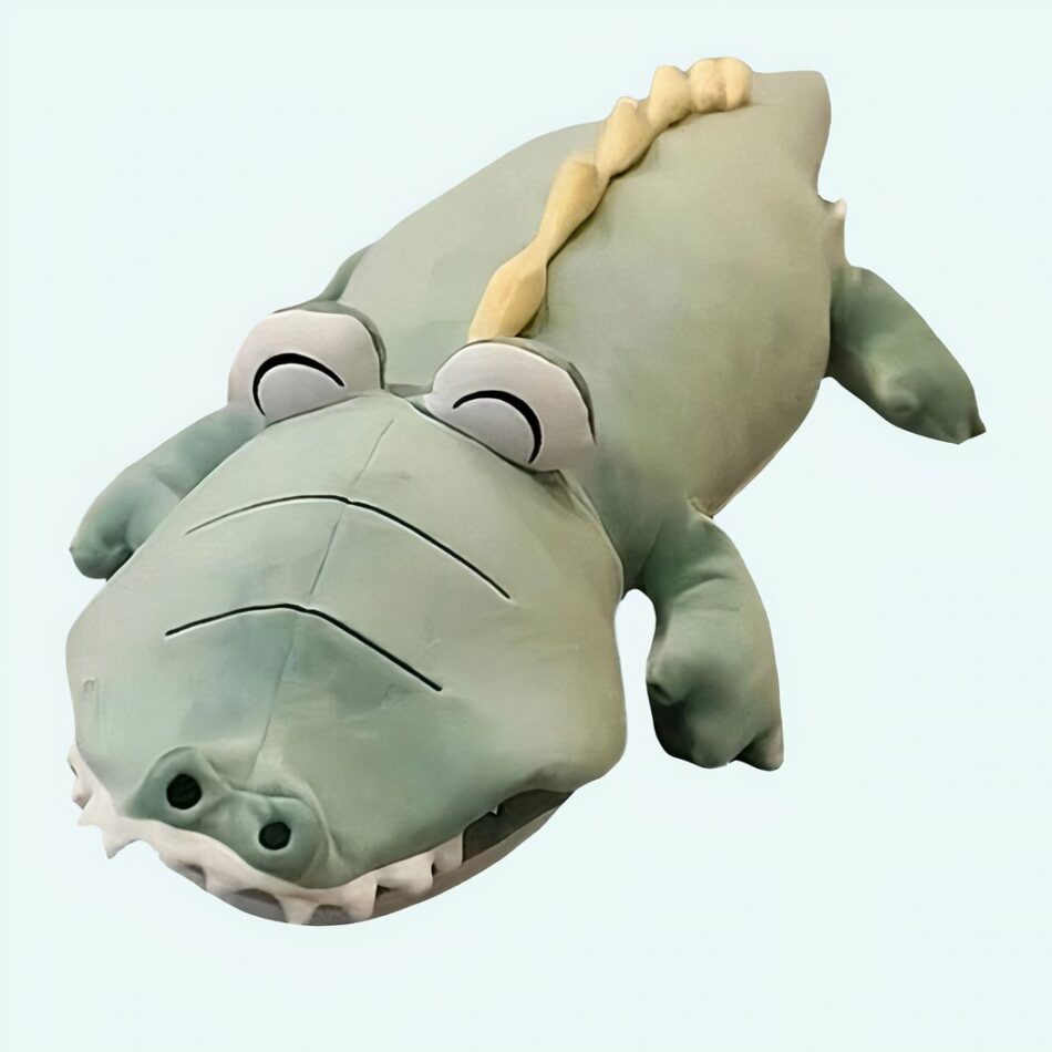 Peluche dinosaure bleu magique