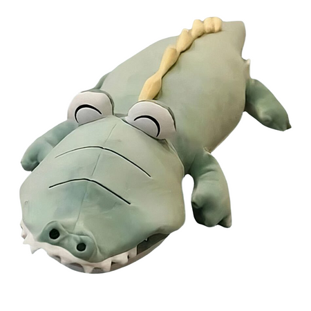 Peluche dinosaure bleu magique