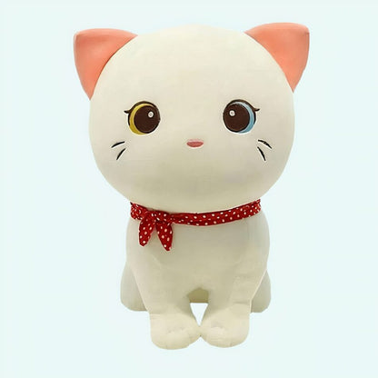 Peluche chaton tout doux blanc