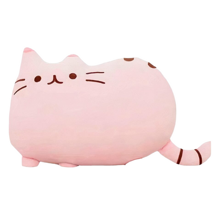 Peluche chat toute mignonne rose