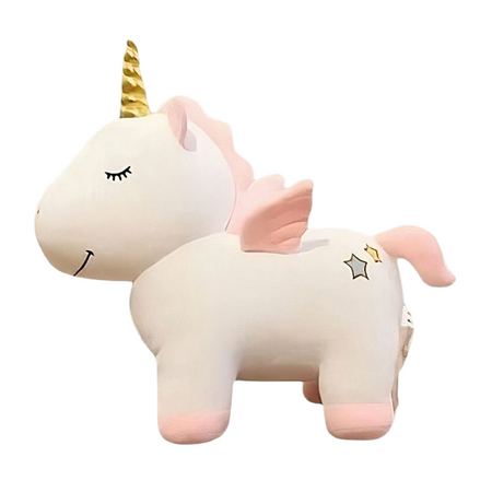 Peluche licorne blanche