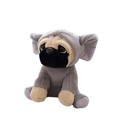 Peluche chien déguisé en éléphant