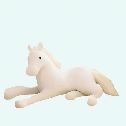 Peluche cheval blanc