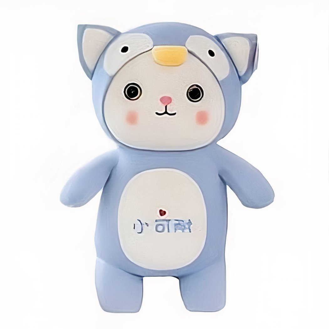 Peluche chat déguisé en pingouin