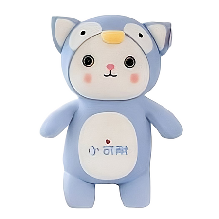 Peluche chat déguisé en pingouin