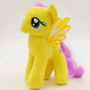 Peluche poupée licorne jaune