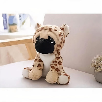 Peluche chien déguisé en girafe