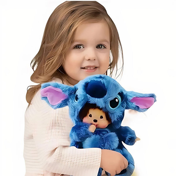 Peluche Stitch avec tête de Monchhichi