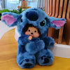Peluche Stitch avec tête de Monchhichi