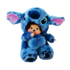 Peluche Stitch avec tête de Monchhichi