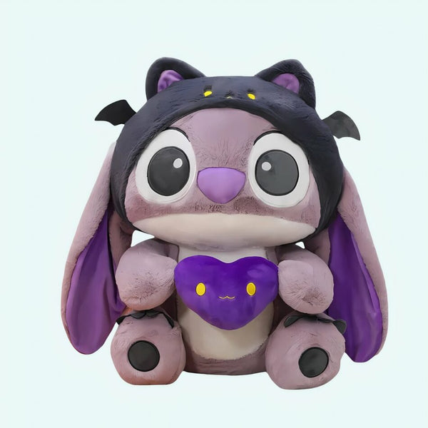 Peluche Stitch chauve-souris violette