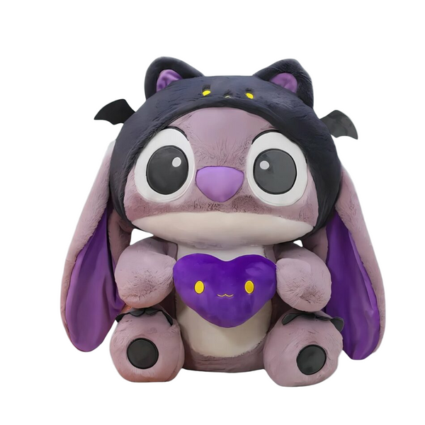Peluche Stitch chauve-souris violette