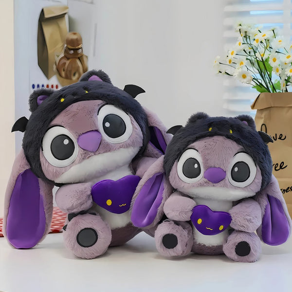 Peluche Stitch chauve-souris violette