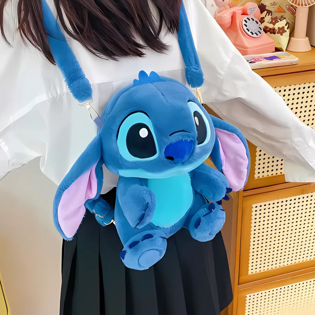 Sac à dos en forme de peluche Stitch