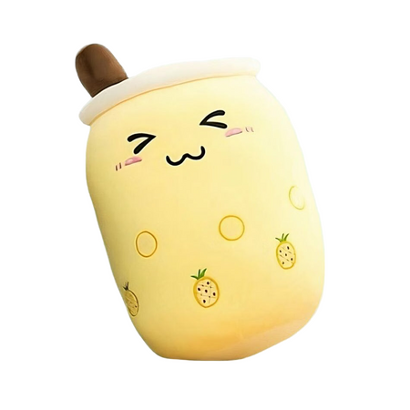Peluche Bubble tea mignon et doux en forme de coussin