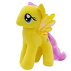 Peluche poupée licorne jaune