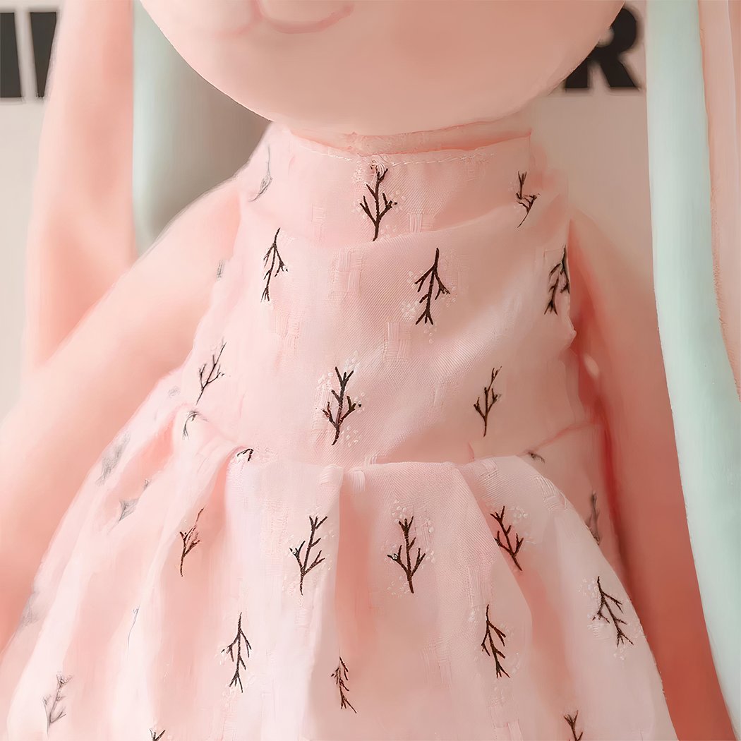 Peluche lapin de Pâques à robe