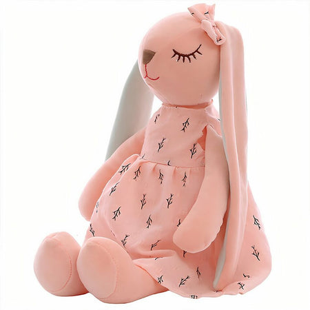 Peluche lapin de Pâques à robe