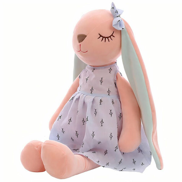 Peluche lapin de Pâques à robe