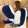 Peluche géante baleine bleue marine