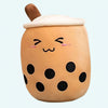 Peluche coussin Bubble tea mignon marron