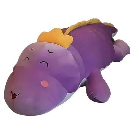 Peluche dinosaure violet foncé adorable