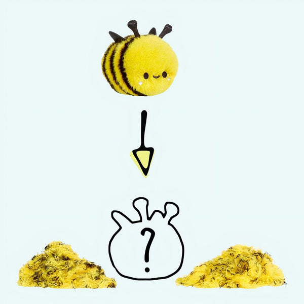 Peluche Fluffie Stuffiez abeille mignonne