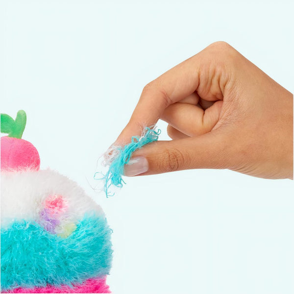 Peluche Fluffie Stuffiez cornet de glace rose et bleu