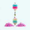 Peluche Fluffie Stuffiez cornet de glace rose et bleu