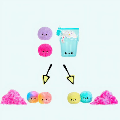 Peluche Fluffie Stuffiez crème glacée surprise