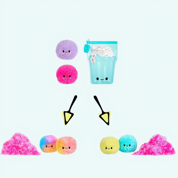 Peluche Fluffie Stuffiez crème glacée surprise