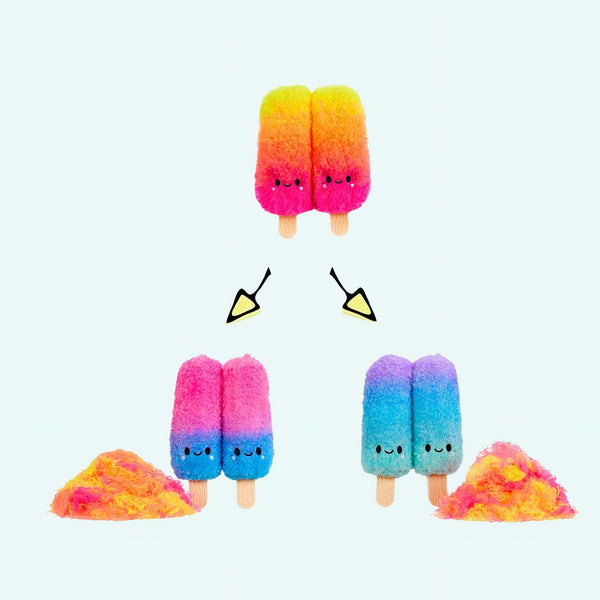 Peluche Fluffie Stuffiez en forme de bâtonnet de glace