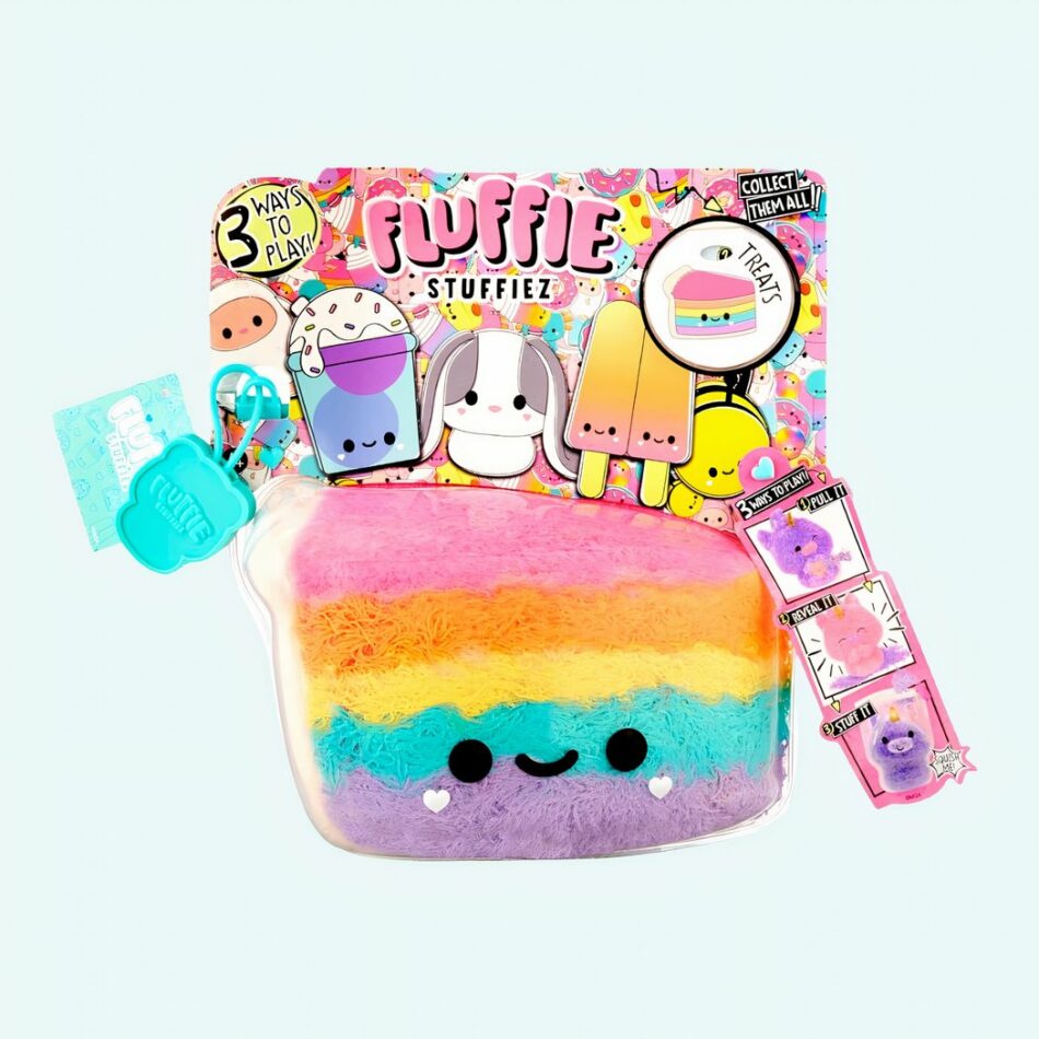 Peluche Fluffie Stuffiez gâteau arc-en-ciel