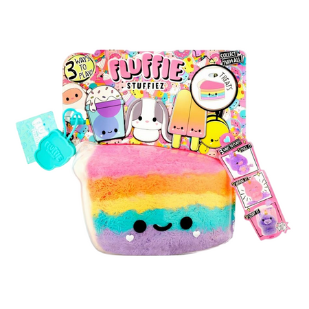 Peluche Fluffie Stuffiez gâteau arc-en-ciel