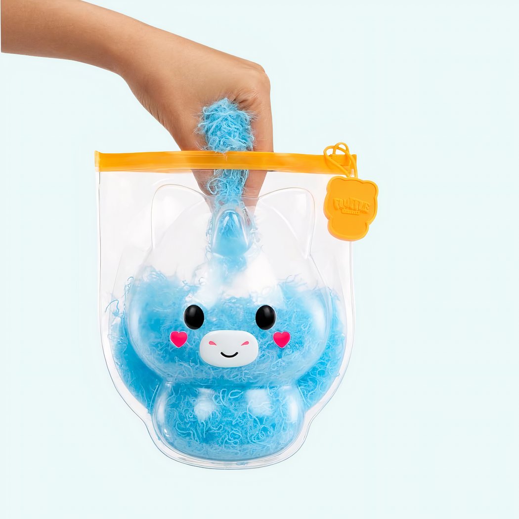 Peluche Fluffie Stuffiez licorne bleu
