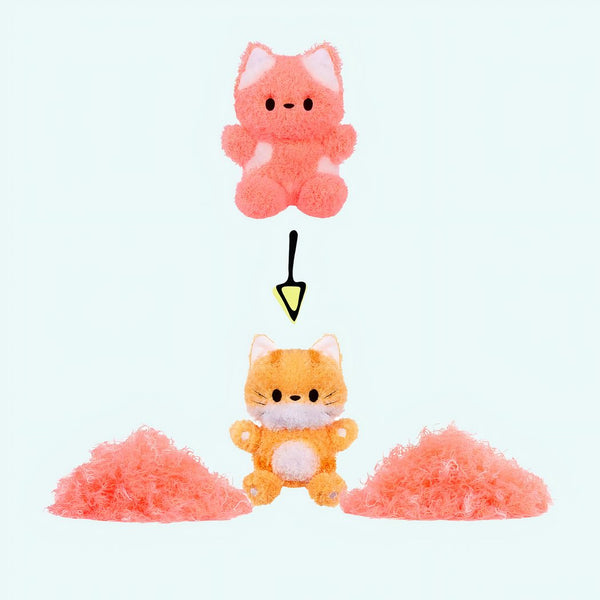 Peluche Fluffie Stuffiez petit renard orange