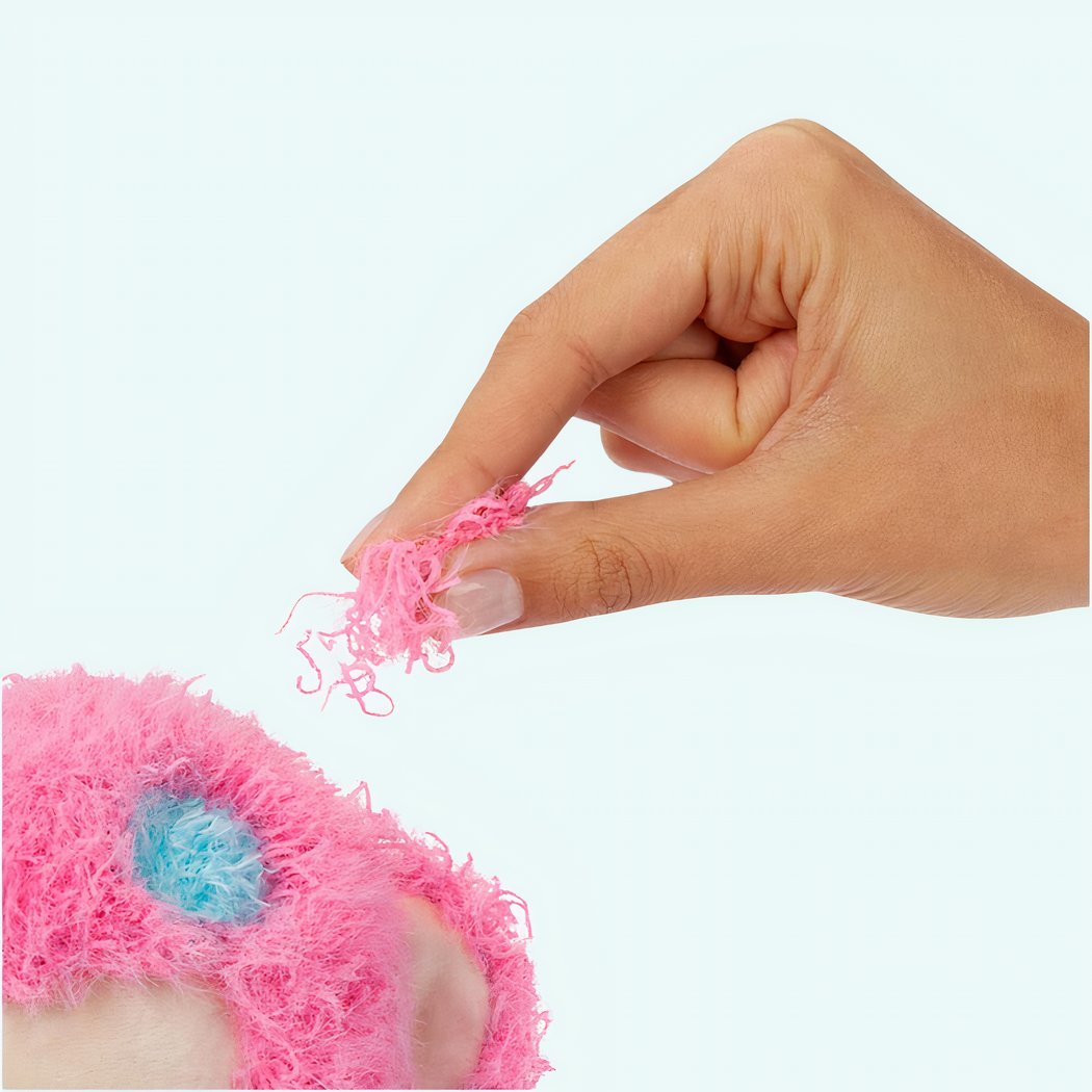 Peluche Fluffie Stuffiez petit singe rose