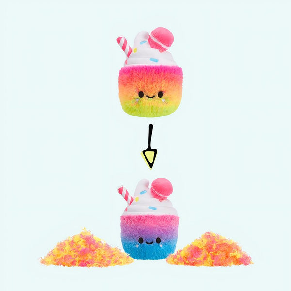 Peluche Fluffie Stuffiez en forme de pot de glace