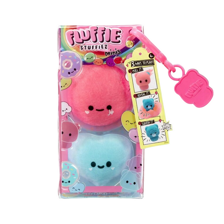 Peluche anti-stress Fluffie Stuffiez minis avec porte-clef